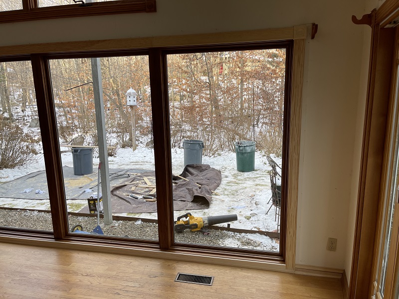 Sliding door to Picture window conversion